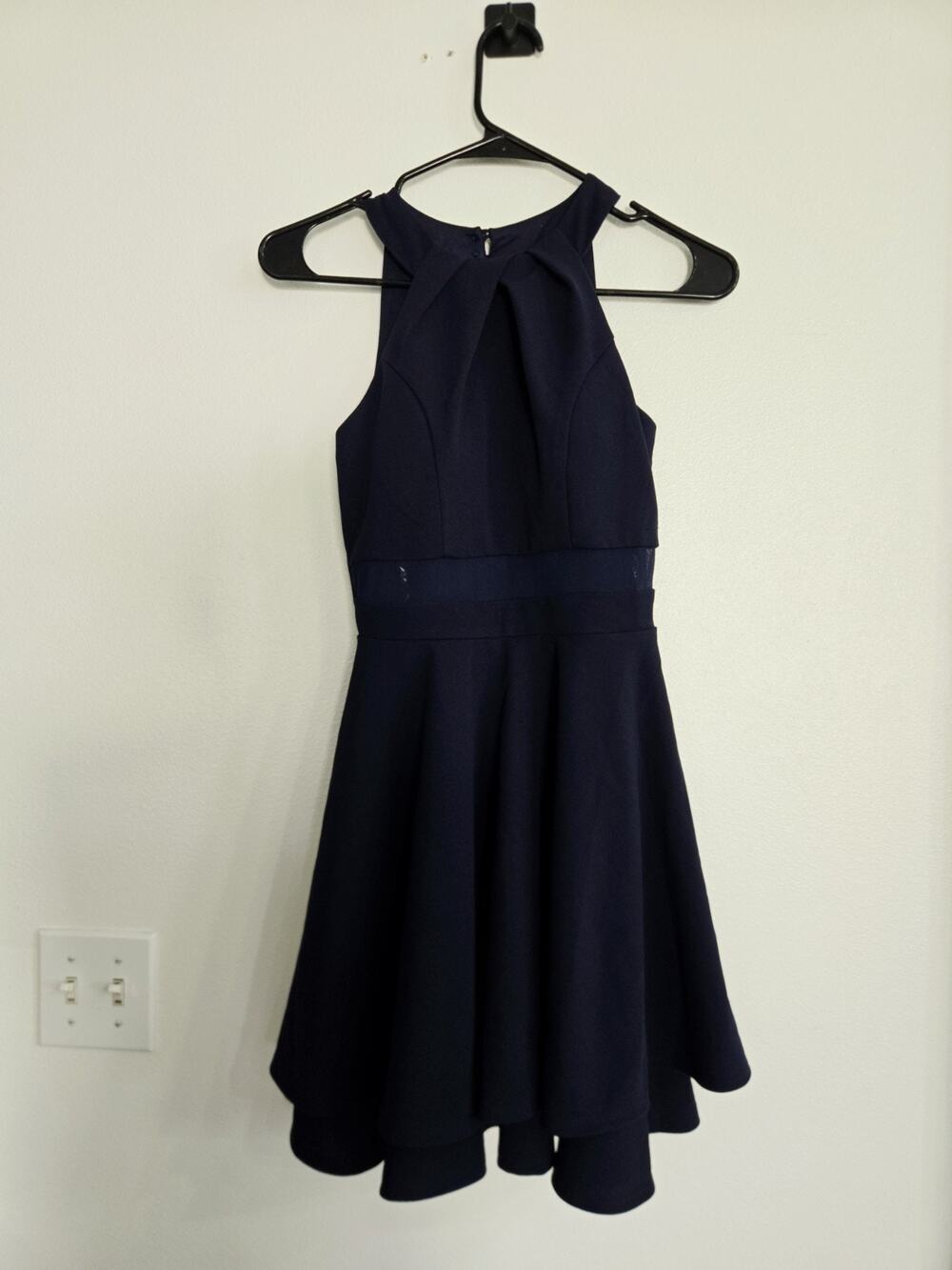 Honey and Rosie Women Navy Casual Dress XS Skater Dress